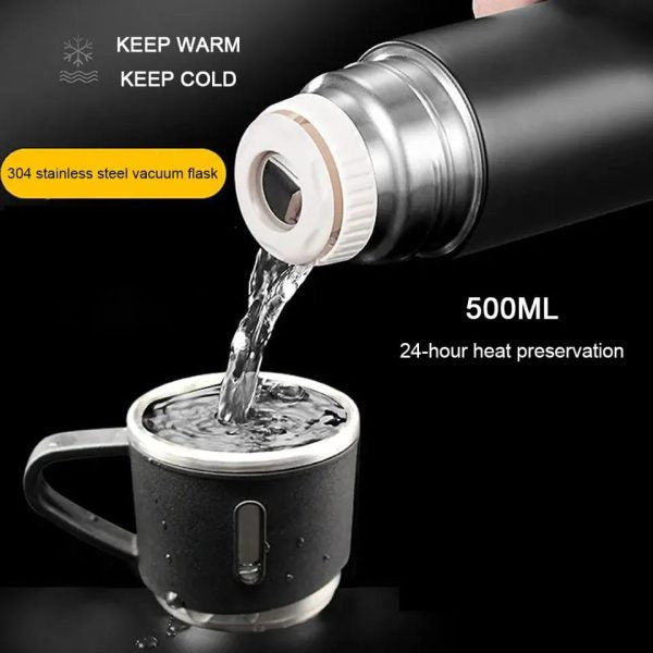 3 in 1 Vacuum Insulated Thermal Flask Set