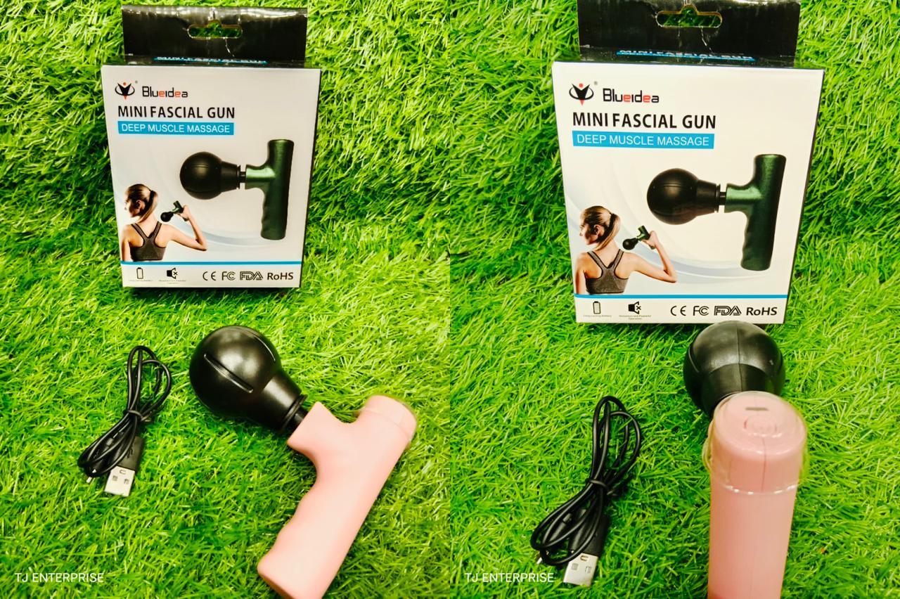 Rechargeable Mini Facial Gun Massager (random Color)