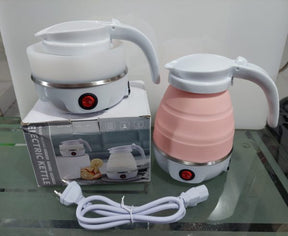 Foldable And Portable Teapot Water Heater Electric Kettle For Travel And Home 600 Ml